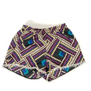 Francesca’s 90s Design Shorts W/ Crochet Detail